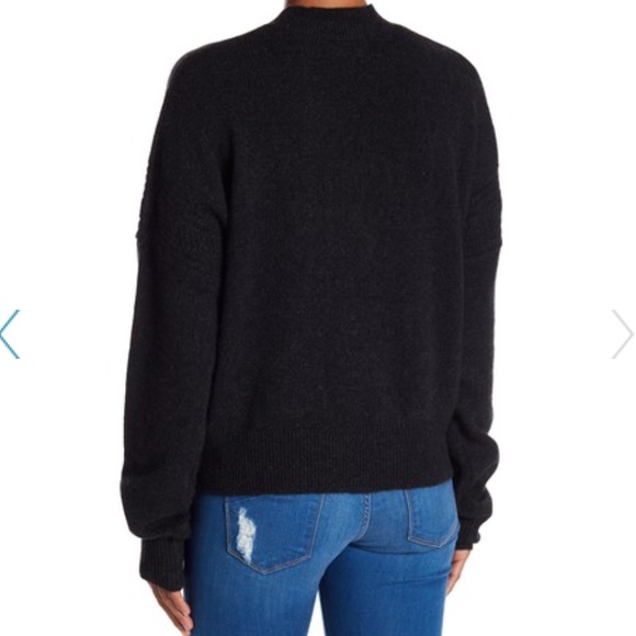 NWT WILDFOX GAINSBOROUGH CASHMERE SWEATER CHARCOAL - Picture 5 of 5